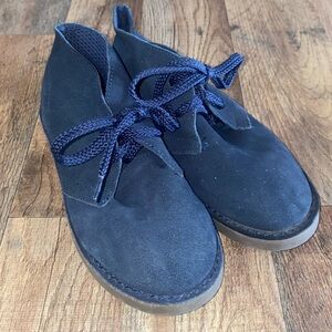 Crewcuts Navy Suede Boys Boots Size 1
